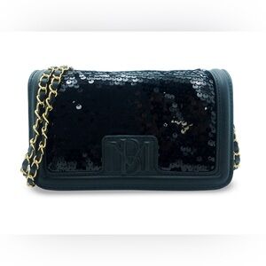 Black Sequin Badgley Mishka Shoulder Bag